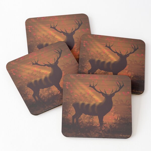 Item preview, Stag with sunbeams designed and sold by FatSlugDesigns.
