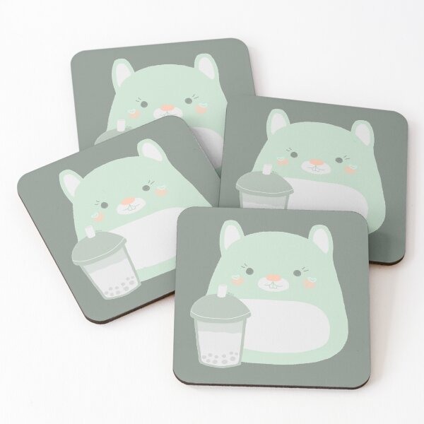 Item preview, Mochi Bunny with Boba designed and sold by aaalou.