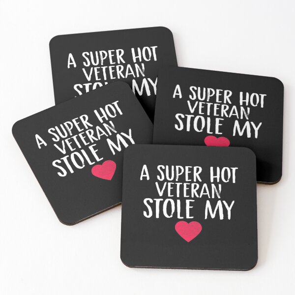 Item preview, A Super Hot Veteran Stole My Heart Veteran Girlfriend Veteran Boyfriend Veteran Valentine's Day Military Couples Fiance designed and sold by Akmloza.