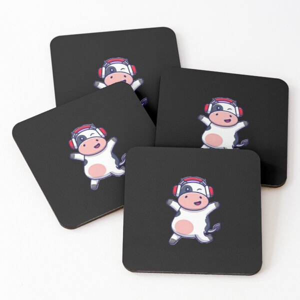 Item preview, Cow listening to music designed and sold by Rakos-Merch.