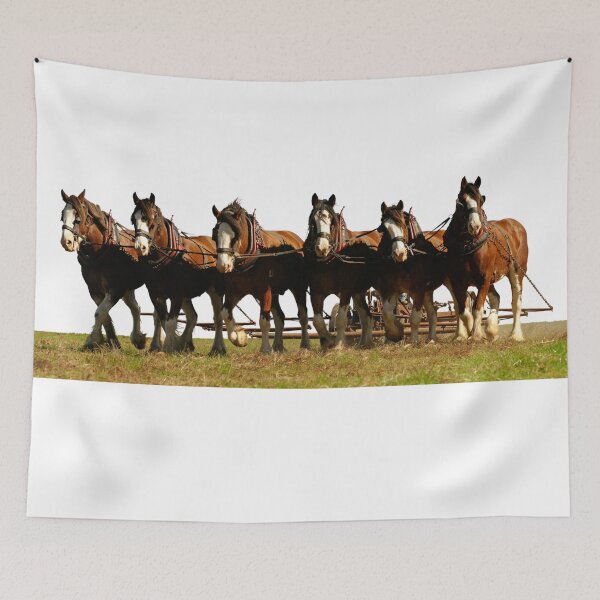 Item preview, Clydesdale Team in Harness designed and sold by BeeLynz.