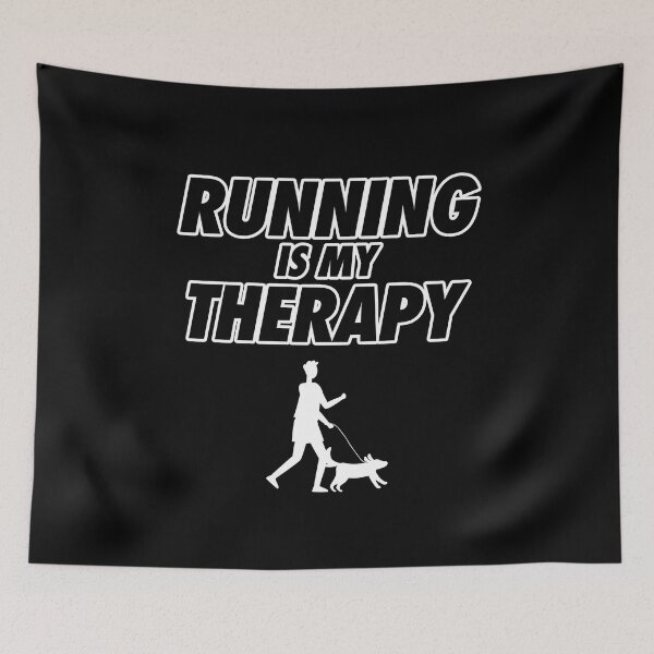 Item preview, Running (with dog) Is My Therapy designed and sold by taddd.