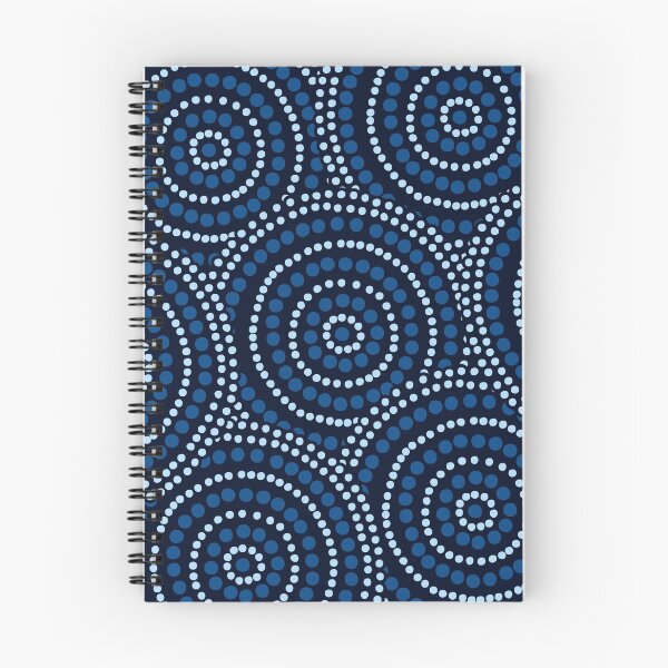 Item preview, Mandala Dotted - Aboriginal Art - Australian Navy and Blue Mandala - Mandalas Dotted designed and sold by WonderWear.