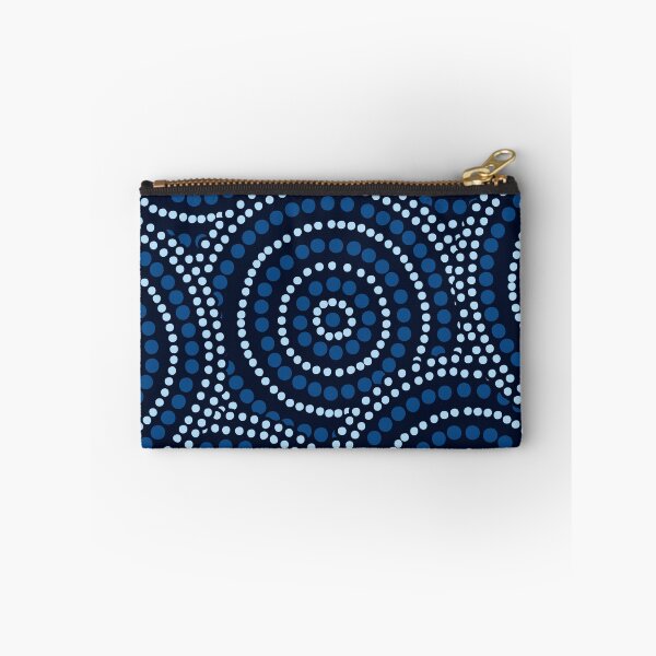 Item preview, Mandala Dotted - Aboriginal Art - Australian Navy and Blue Mandala - Mandalas Dotted designed and sold by WonderWear.