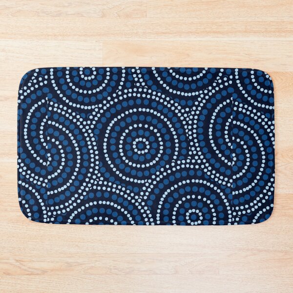 Item preview, Mandala Dotted - Aboriginal Art - Australian Navy and Blue Mandala - Mandalas Dotted designed and sold by WonderWear.