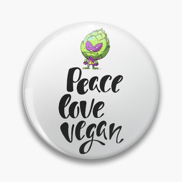 Item preview, Peace Love Vegan Artichoke Alien  Foodietoon Superhero Planet 9 Superhero designed and sold by ProjectX23.