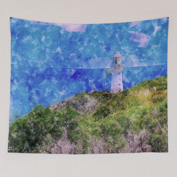 Item preview, The Distant Cape Otway Lightstation Watercolor designed and sold by Steven Jodoin.