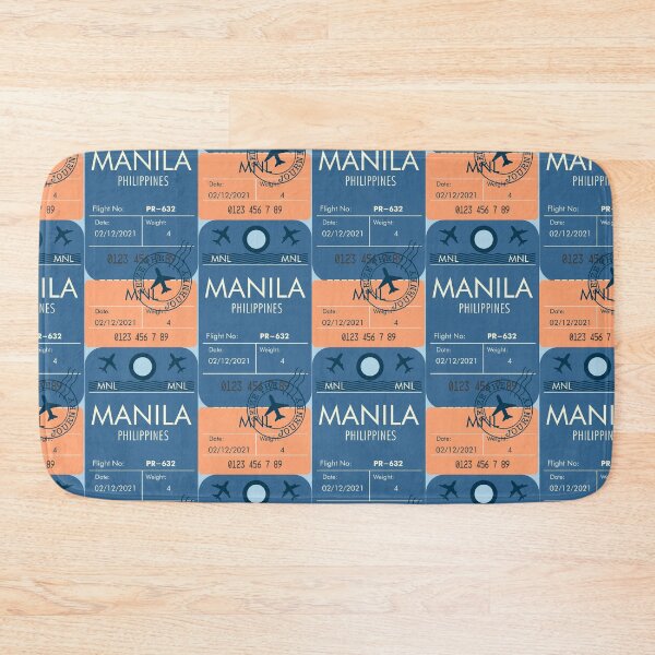 Item preview, MANILA PHILIPPINES BLUE RETRO PLANE TICKET PHONE CASE FILIPINO designed and sold by aydapadi.