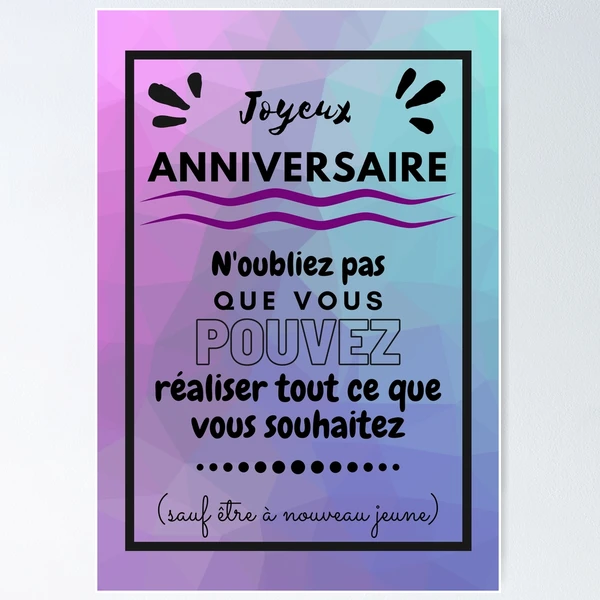 値下げ★JE VOUS SOUHAITE UN BON ANNIVERSAIRE Joyeux Anniversaire - 25 ans - Carte de vœux Stock Vector