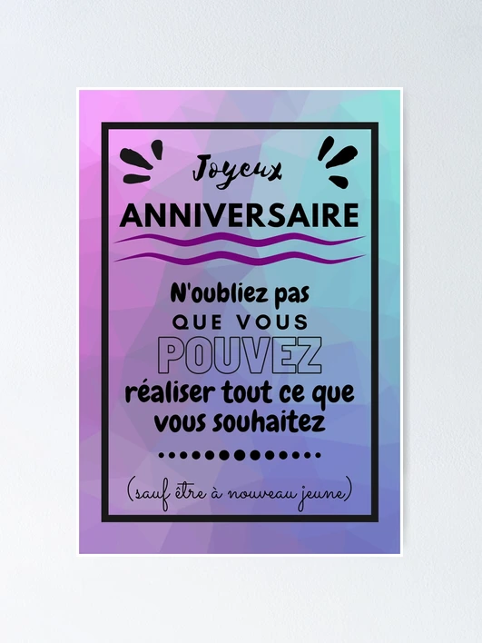 値下げ☆JE VOUS SOUHAITE UN BON ANNIVERSAIRE 値下げ☆JE VOUS