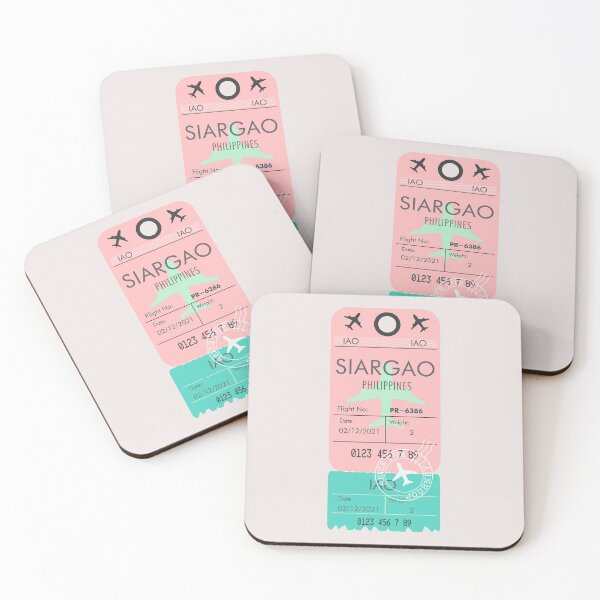 Item preview, SIARGAO PHILIPPINES RETRO PLANE TICKET BAG TAG FILIPINO designed and sold by aydapadi.