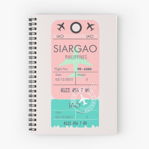 Item preview, SIARGAO PHILIPPINES RETRO PLANE TICKET BAG TAG FILIPINO designed and sold by aydapadi.