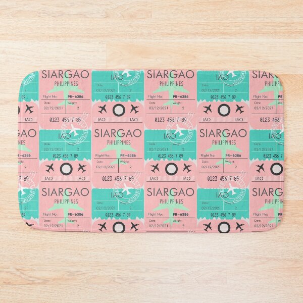 Item preview, SIARGAO PHILIPPINES RETRO PLANE TICKET BAG TAG FILIPINO designed and sold by aydapadi.