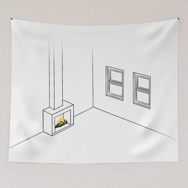 Item preview, Cool Fireplace Illustration designed and sold by cmartmen.