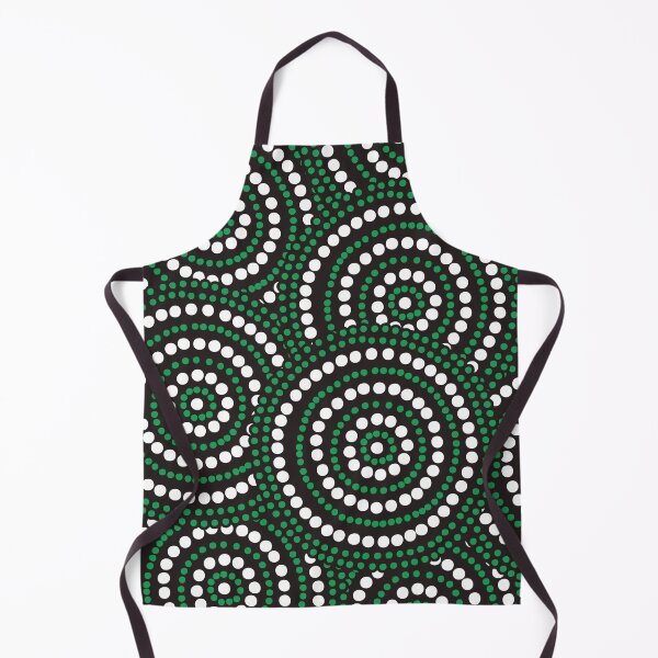 Item preview, Mandala Dotted - Aboriginal Art - Australian Charcoal and Green Mandala - Mandalas Dotted designed and sold by WonderWear.