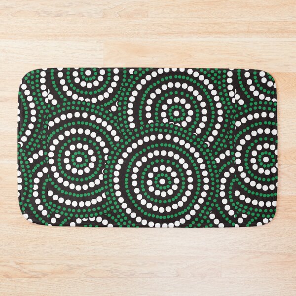 Item preview, Mandala Dotted - Aboriginal Art - Australian Charcoal and Green Mandala - Mandalas Dotted designed and sold by WonderWear.