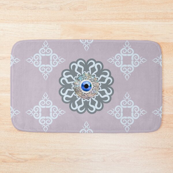 Item preview, Mati Evil Eye Purple Light Blue Pattern  designed and sold by Yiorgos Designs.