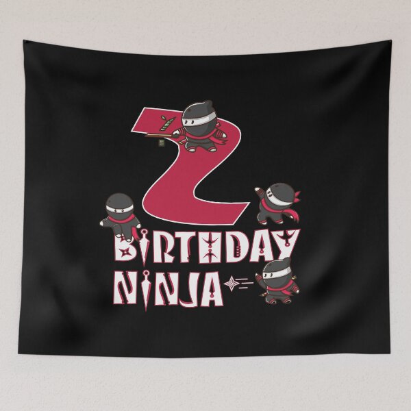 Item preview, 2nd Birthday Ninja 2 Years Old Kid Ninjutsu B-day Party design designed and sold by Grabitees.