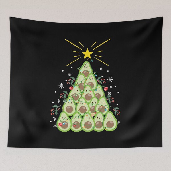 Item preview, Christmas Funny Avocado Xmas Tree Holiday Gift designed and sold by haselshirt.