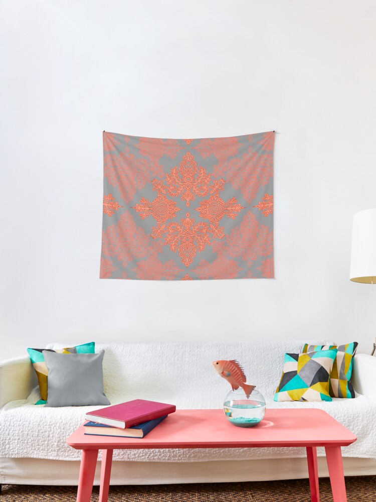 burnt orange tapestry