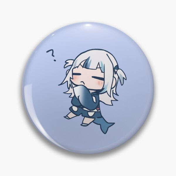 Item preview, Gawr Gura Questioning Chibi Hololive designed and sold by Gawrgura.