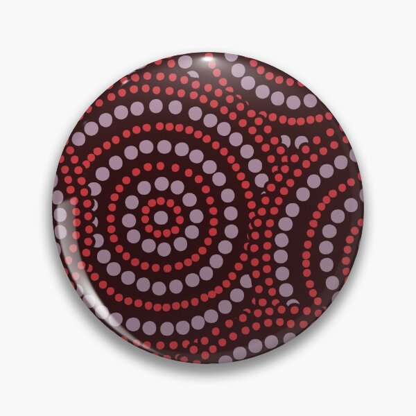 Item preview, Mandala Dotted - Aboriginal Art - Australian Red and Purple Mandala - Mandalas Dotted designed and sold by WonderWear.
