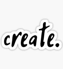 create. Sticker