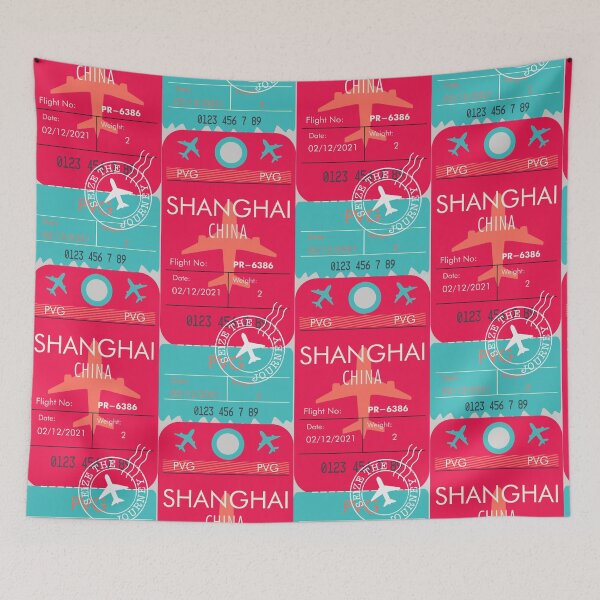 Item preview, SHANGHAI CHINA RETRO PLANE TICKET CHINESE designed and sold by aydapadi.