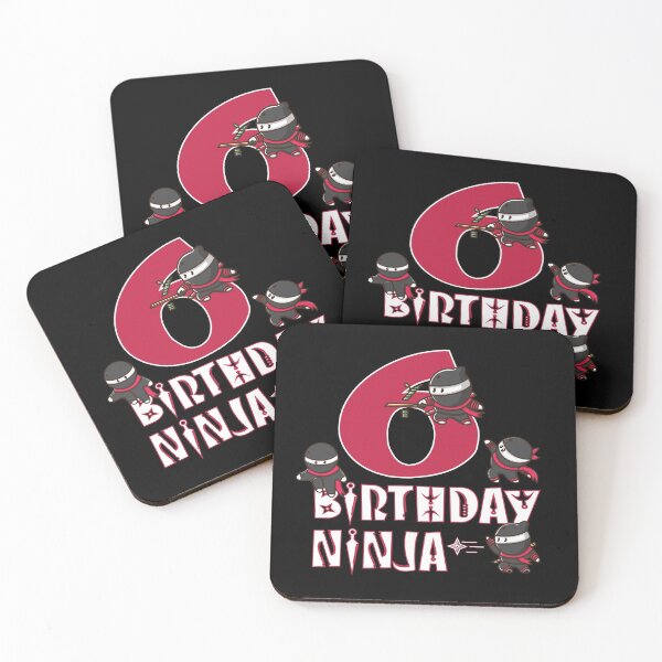 Item preview, 6th Birthday Ninja 6 Years Old Kid Ninjutsu B-day Party design designed and sold by Grabitees.