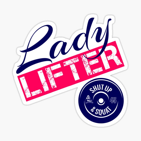 Red, White & Blue Lady Lifter Sticker