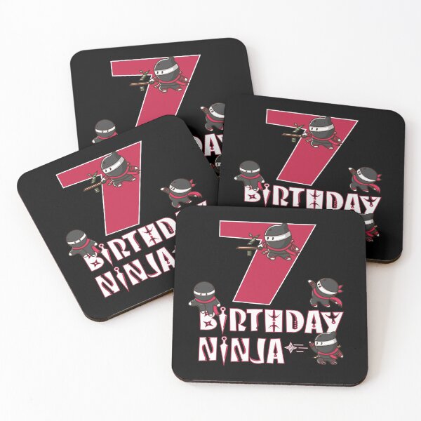 Item preview, 7th Birthday Ninja 7 Years Old Kid Ninjutsu B-day Party graphic designed and sold by Grabitees.