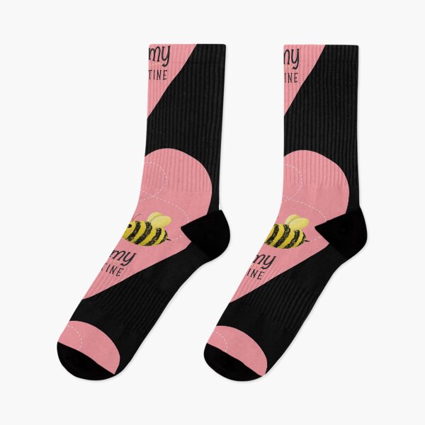 Item preview, Bumble 'Bee My Valentine' (Pink) designed and sold by VicEllisArt.