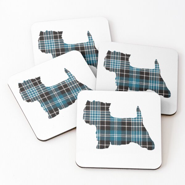 Item preview, Blue Plaid Westie Dog designed and sold by archyscottie.