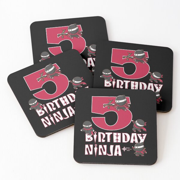 Item preview, 5th Birthday Ninja 5 Years Old Kid Ninjutsu B-day Party product designed and sold by Grabitees.