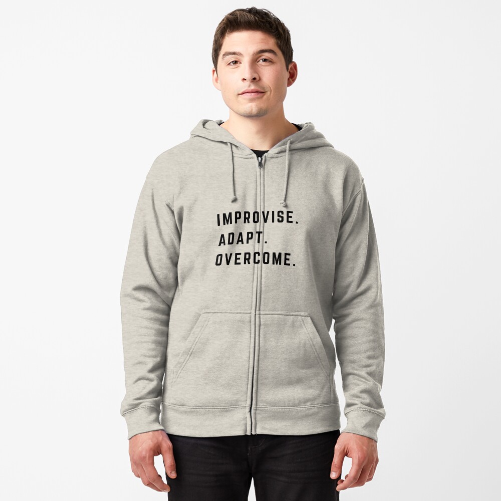 "Improvise adapt overcome" Sticker for Sale by deegeeco | Redbubble