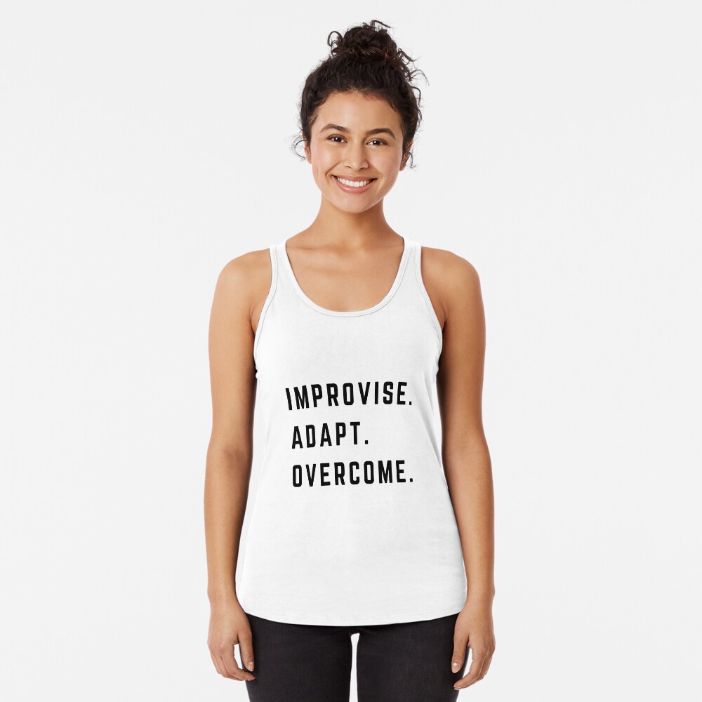 "Improvise adapt overcome" Sticker for Sale by deegeeco | Redbubble