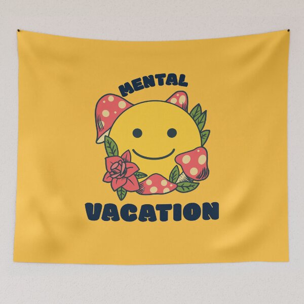 Item preview, Mental vacation - Smiley Face  designed and sold by ManiaTeec.