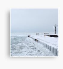 Frozen Lake Michigan Canvas Print
