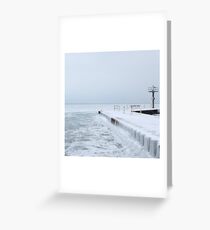 Frozen Lake Michigan Greeting Card