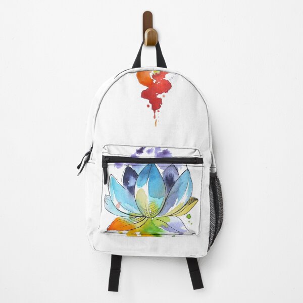 Item preview, Chakra Yoga Lotus Flower Watercolour designed and sold by Inky Paige.