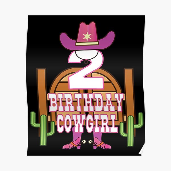 2nd Birthday Cowboy Kid 2 Years Old Rodeo Lover Party graphic