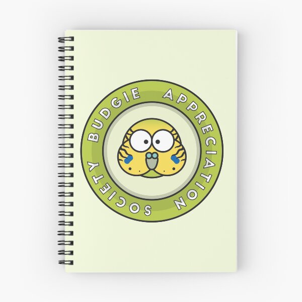Aperçu de l'œuvre Société d'appréciation des perruches (jaune / vert clair) créée et vendue par InkTheMoon.