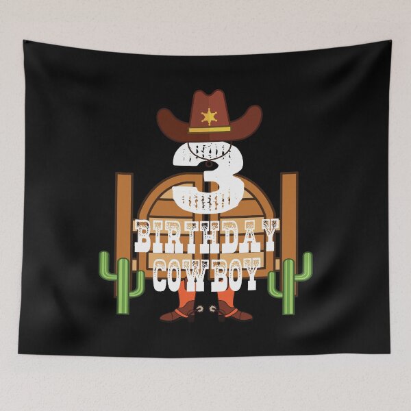 Item preview, 3nd Birthday Cowboy Kid 3 Years Old Rodeo Lover Party product designed and sold by Grabitees.