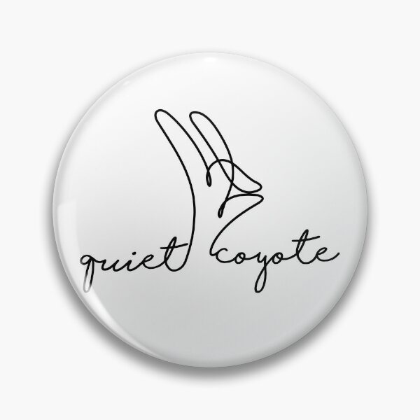 Item preview, quiet coyote (black font) designed and sold by splode.
