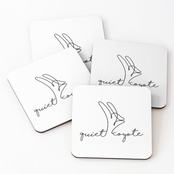 Item preview, quiet coyote (black font) designed and sold by splode.