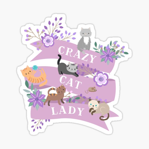 Item preview, Crazy Cat Lady designed and sold by NovisPets.
