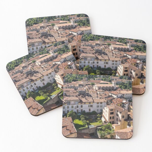 Item preview, Beautiful Bergamo - Citta Alta Upper City Glorious Terracotta Rooftops and Lush Gardens from Above designed and sold by Georgia Mizuleva.