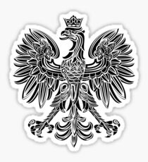 Polish eagle black Poland cote of arms Sticker