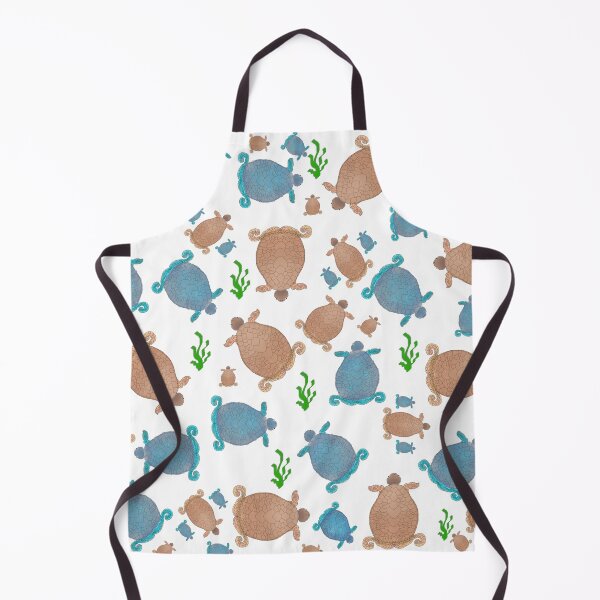 Item preview, Turtle pattern and drawn turtles in a cute pattern with sea grass  designed and sold by Pasan-hpmm.