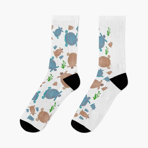 Item preview, Turtle pattern and drawn turtles in a cute pattern with sea grass  designed and sold by Pasan-hpmm.